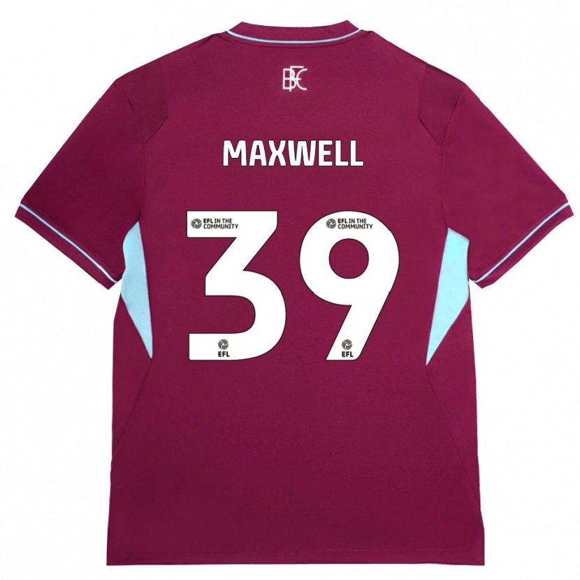 Danxen Kinderen Danielle Maxwell #39 Bordeaux Groen Thuisshirt Thuistenue 2026/27 T-Shirt België