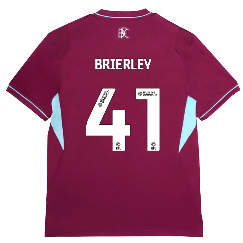Danxen Kinderen George Brierley #41 Bordeaux Groen Thuisshirt Thuistenue 2026/27 T-Shirt België