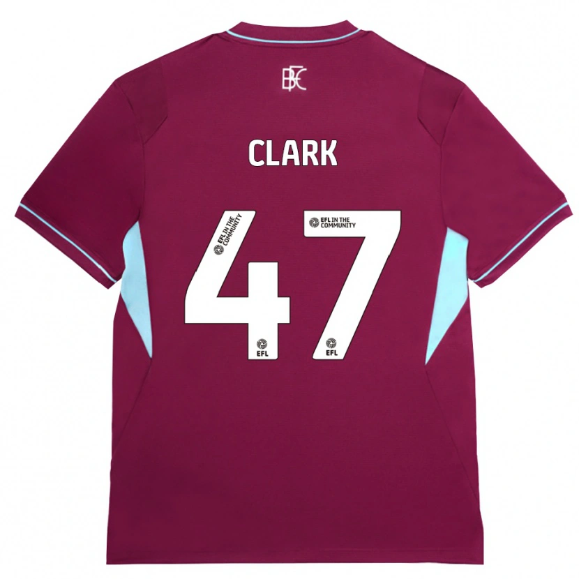 Danxen Kinderen Ellis Clark #47 Bordeaux Groen Thuisshirt Thuistenue 2026/27 T-Shirt België