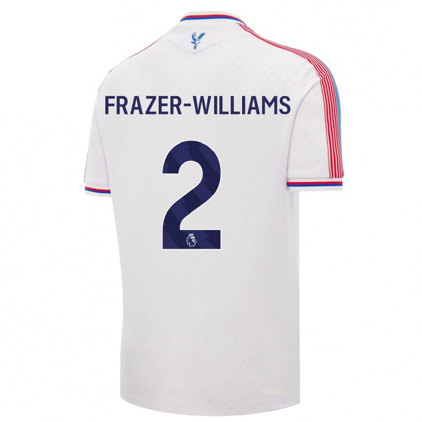 Danxen Kinderen Khyan Frazer-Williams #2 Wit Rood Blauw Thuisshirt Thuistenue 2026/27 T-Shirt België