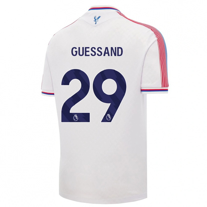 Danxen Kinderen Evann Guessand #29 Wit Rood Blauw Thuisshirt Thuistenue 2026/27 T-Shirt België
