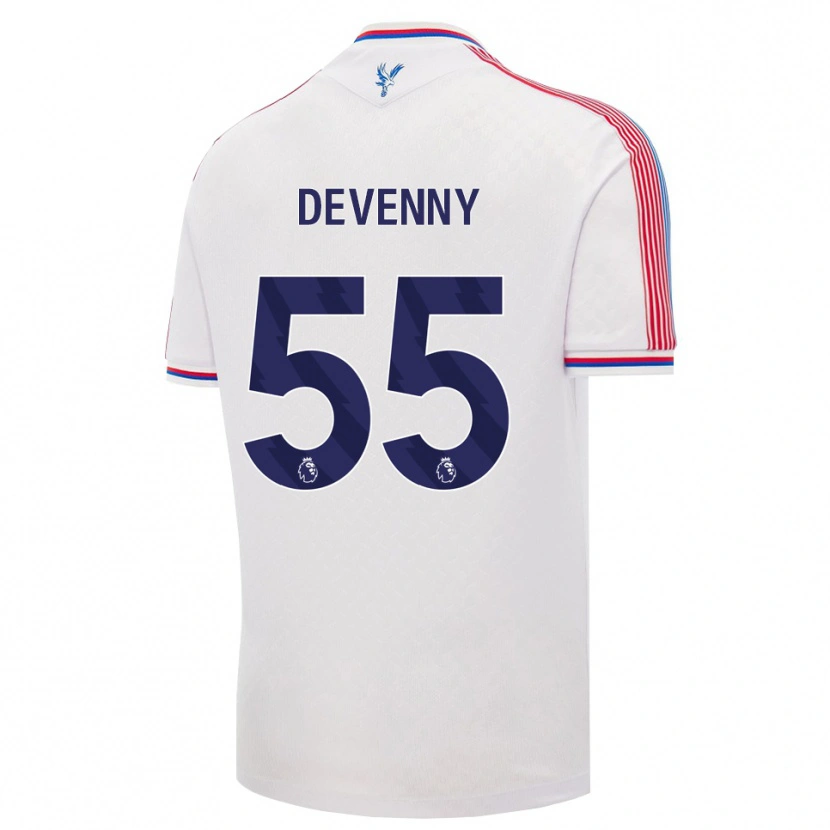 Danxen Kinderen Justin Devenny #55 Wit Rood Blauw Thuisshirt Thuistenue 2026/27 T-Shirt België