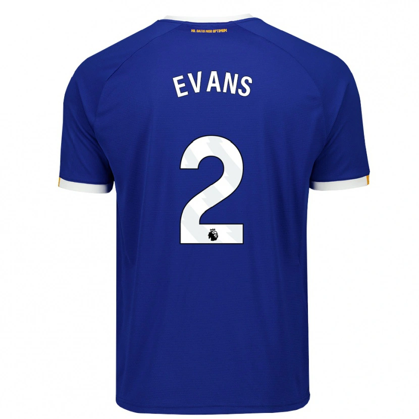 Danxen Kinderen Lewis Evans #2 Blauw Wit Geel Thuisshirt Thuistenue 2026/27 T-Shirt België