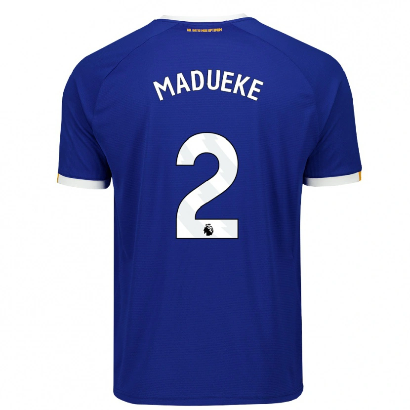 Danxen Kinderen Divine Madueke #2 Blauw Wit Geel Thuisshirt Thuistenue 2026/27 T-Shirt België