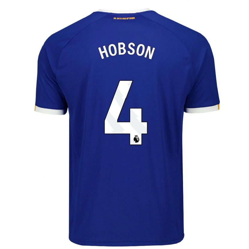 Danxen Kinderen Issy Hobson #4 Blauw Wit Geel Thuisshirt Thuistenue 2026/27 T-Shirt België