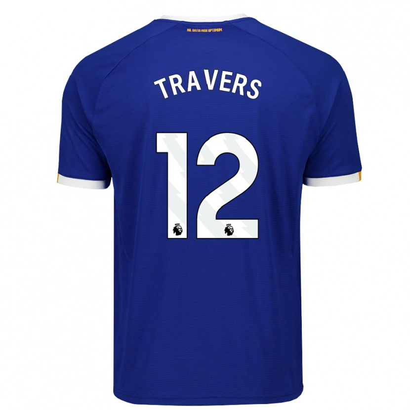 Danxen Kinderen Mark Travers #12 Blauw Wit Geel Thuisshirt Thuistenue 2026/27 T-Shirt België