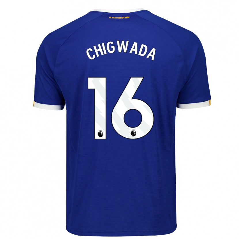 Danxen Kinderen Josh Chigwada #16 Blauw Wit Geel Thuisshirt Thuistenue 2026/27 T-Shirt België