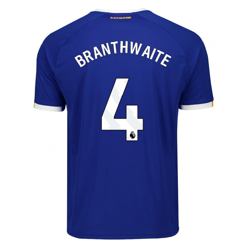 Danxen Kinderen Jarrad Branthwaite #4 Blauw Wit Geel Thuisshirt Thuistenue 2026/27 T-Shirt België