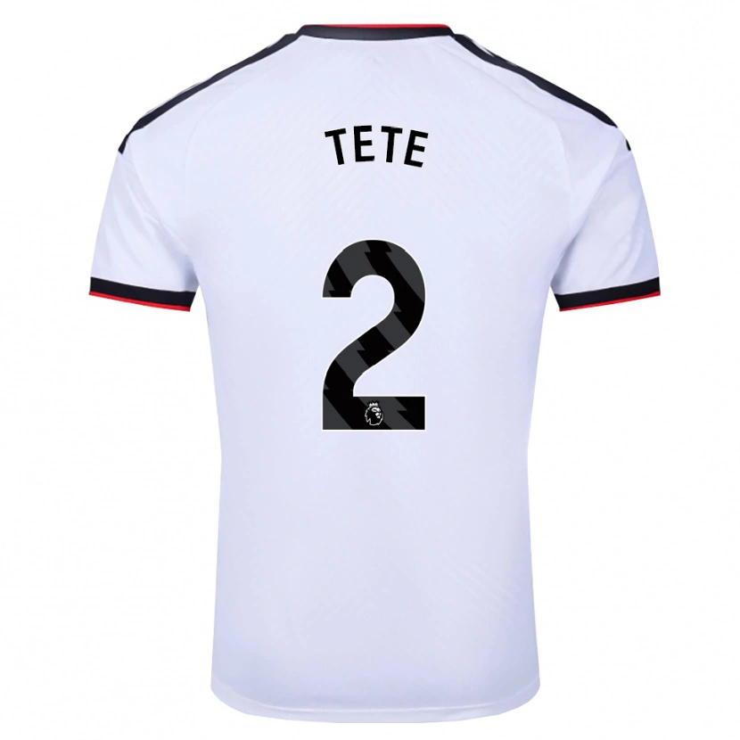 Danxen Kinderen Kenny Tete #2 Wit Zwart Rood Thuisshirt Thuistenue 2026/27 T-Shirt België