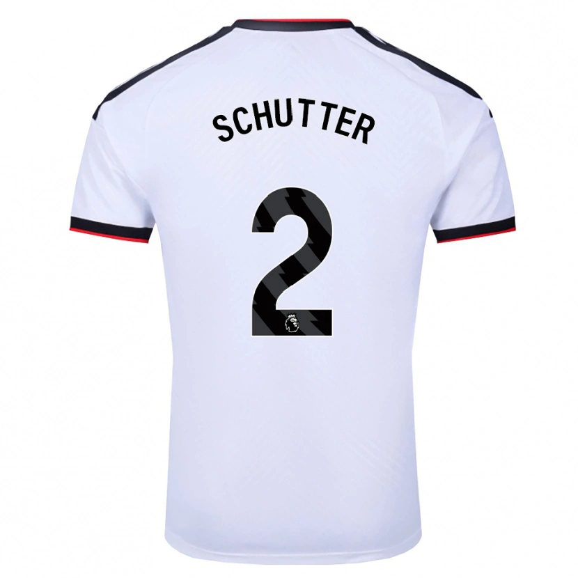 Danxen Kinderen Quinn Schutter #2 Wit Zwart Rood Thuisshirt Thuistenue 2026/27 T-Shirt België