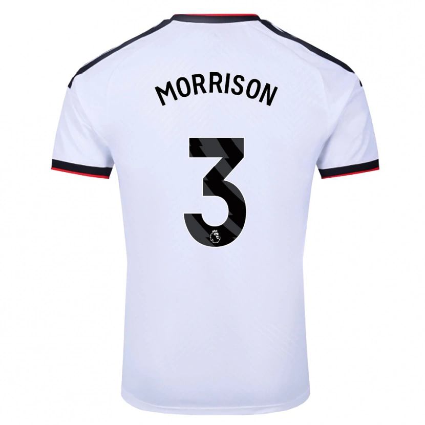 Danxen Kinderen Kymarley Morrison #3 Wit Zwart Rood Thuisshirt Thuistenue 2026/27 T-Shirt België
