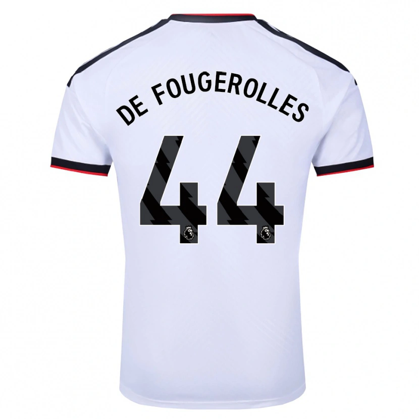 Danxen Kinderen Luc De Fougerolles #44 Wit Zwart Rood Thuisshirt Thuistenue 2026/27 T-Shirt België