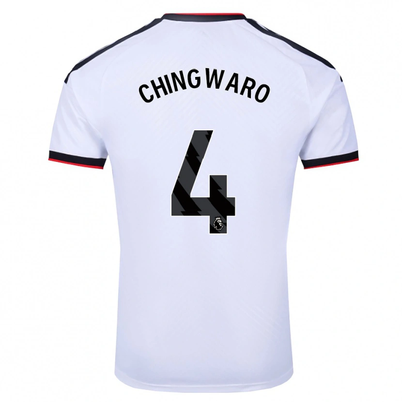 Danxen Kinderen Seth Chingwaro #4 Wit Zwart Rood Thuisshirt Thuistenue 2026/27 T-Shirt België