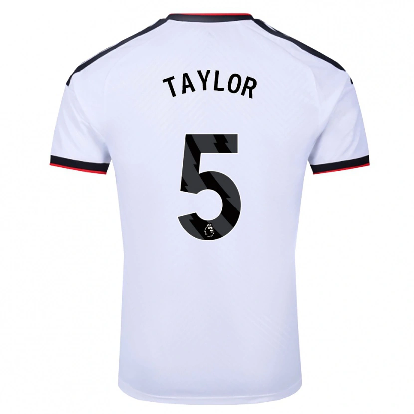 Danxen Kinderen Archie Taylor #5 Wit Zwart Rood Thuisshirt Thuistenue 2026/27 T-Shirt België