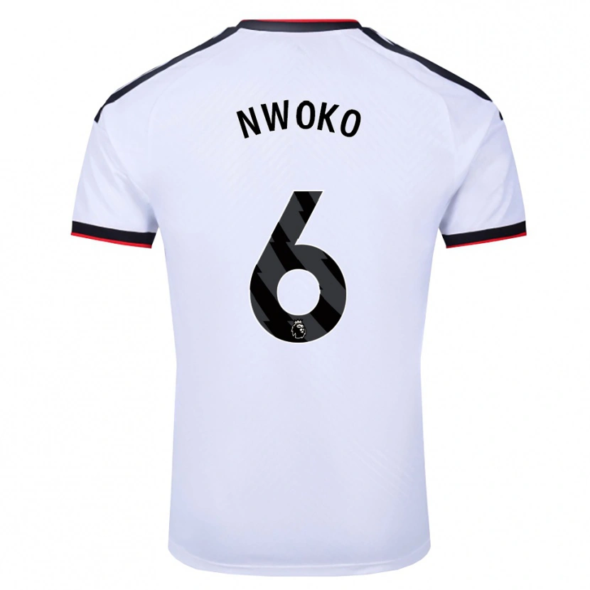 Danxen Kinderen Chibuzo Nwoko #6 Wit Zwart Rood Thuisshirt Thuistenue 2026/27 T-Shirt België