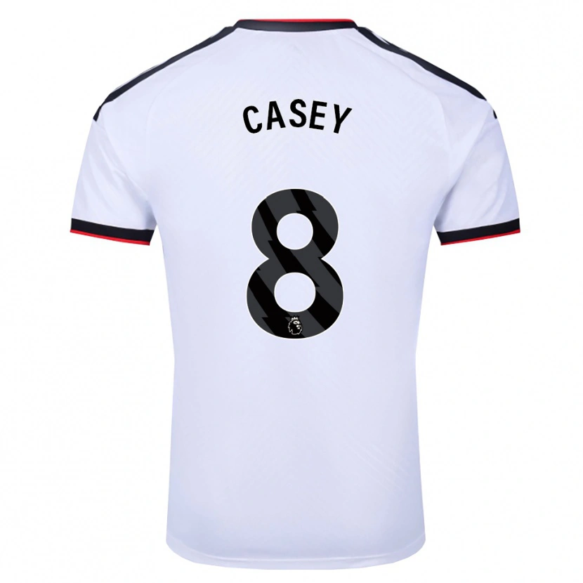 Danxen Kinderen Dan Casey #8 Wit Zwart Rood Thuisshirt Thuistenue 2026/27 T-Shirt België