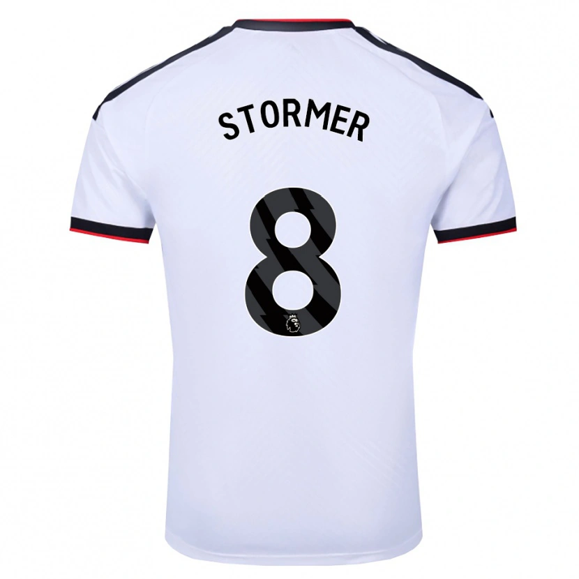 Danxen Kinderen Becky Stormer #8 Wit Zwart Rood Thuisshirt Thuistenue 2026/27 T-Shirt België