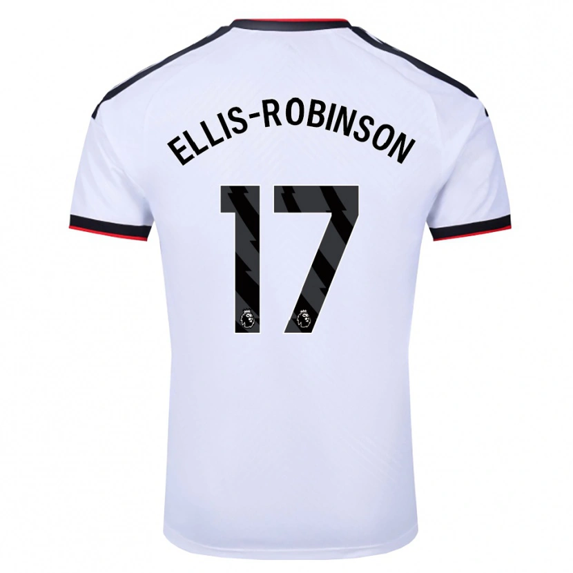 Danxen Kinderen Eddie Ellis-Robinson #17 Wit Zwart Rood Thuisshirt Thuistenue 2026/27 T-Shirt België