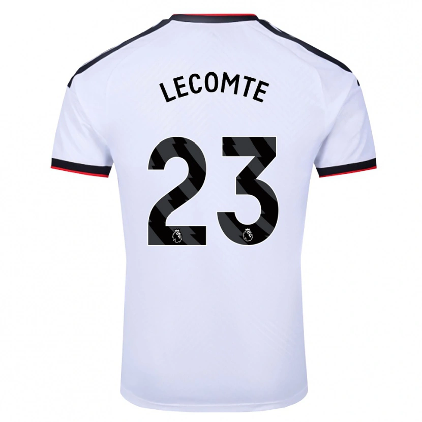 Danxen Kinderen Benjamin Lecomte #23 Wit Zwart Rood Thuisshirt Thuistenue 2026/27 T-Shirt België