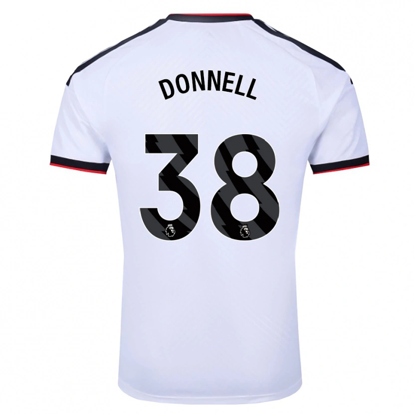 Danxen Kinderen Chris Donnell #38 Wit Zwart Rood Thuisshirt Thuistenue 2026/27 T-Shirt België