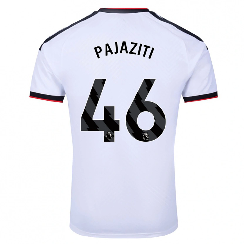 Danxen Kinderen Adrion Pajaziti #46 Wit Zwart Rood Thuisshirt Thuistenue 2026/27 T-Shirt België