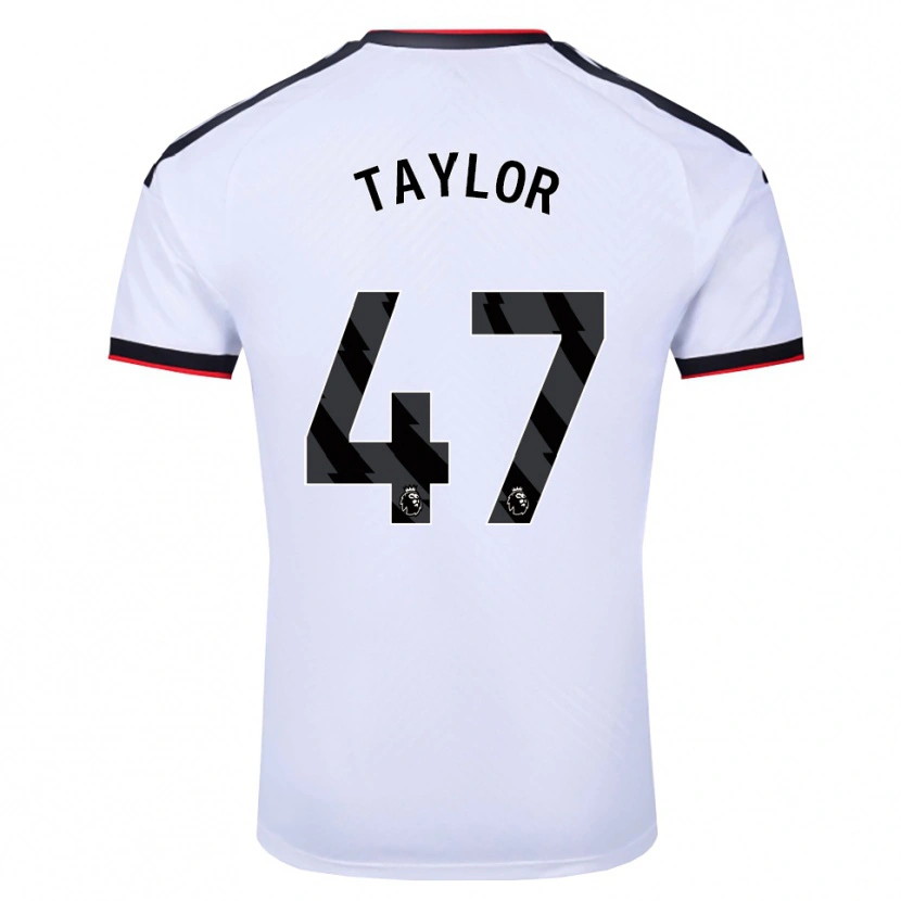 Danxen Kinderen Bo Taylor #47 Wit Zwart Rood Thuisshirt Thuistenue 2026/27 T-Shirt België