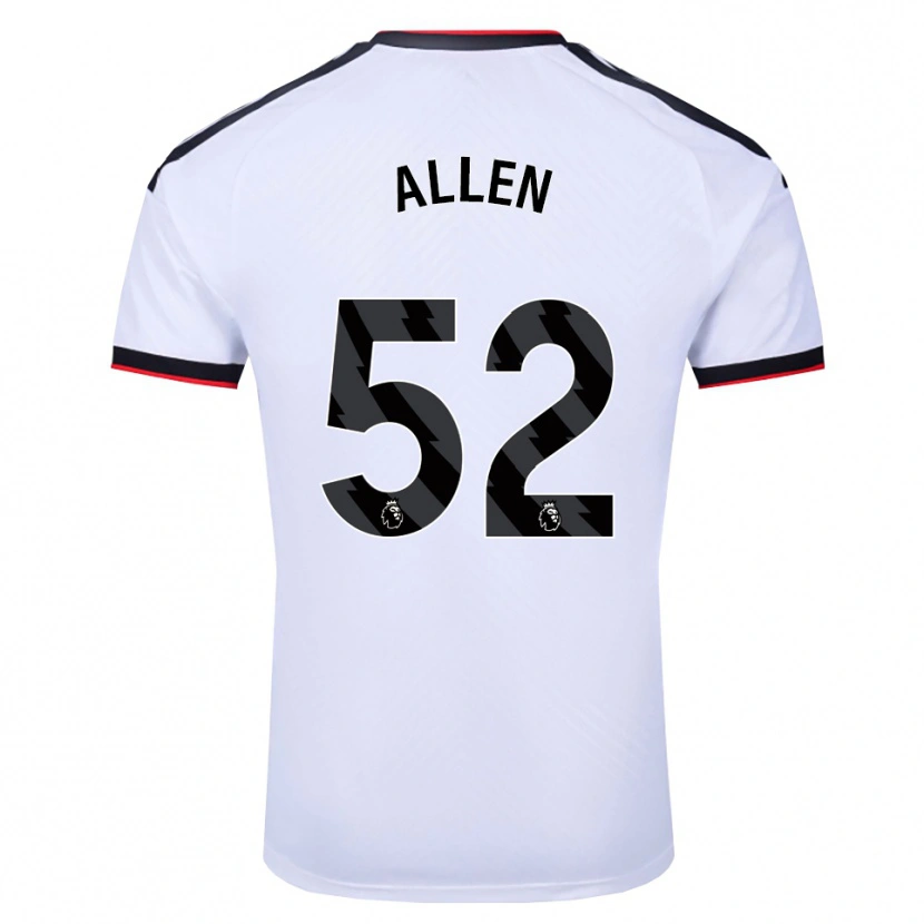 Danxen Kinderen Michael Allen #52 Wit Zwart Rood Thuisshirt Thuistenue 2026/27 T-Shirt België