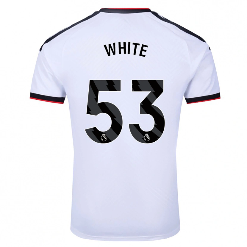 Danxen Kinderen Alfie White #53 Wit Zwart Rood Thuisshirt Thuistenue 2026/27 T-Shirt België