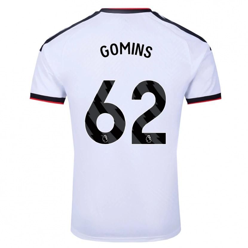 Danxen Kinderen Markuss Gomins #62 Wit Zwart Rood Thuisshirt Thuistenue 2026/27 T-Shirt België