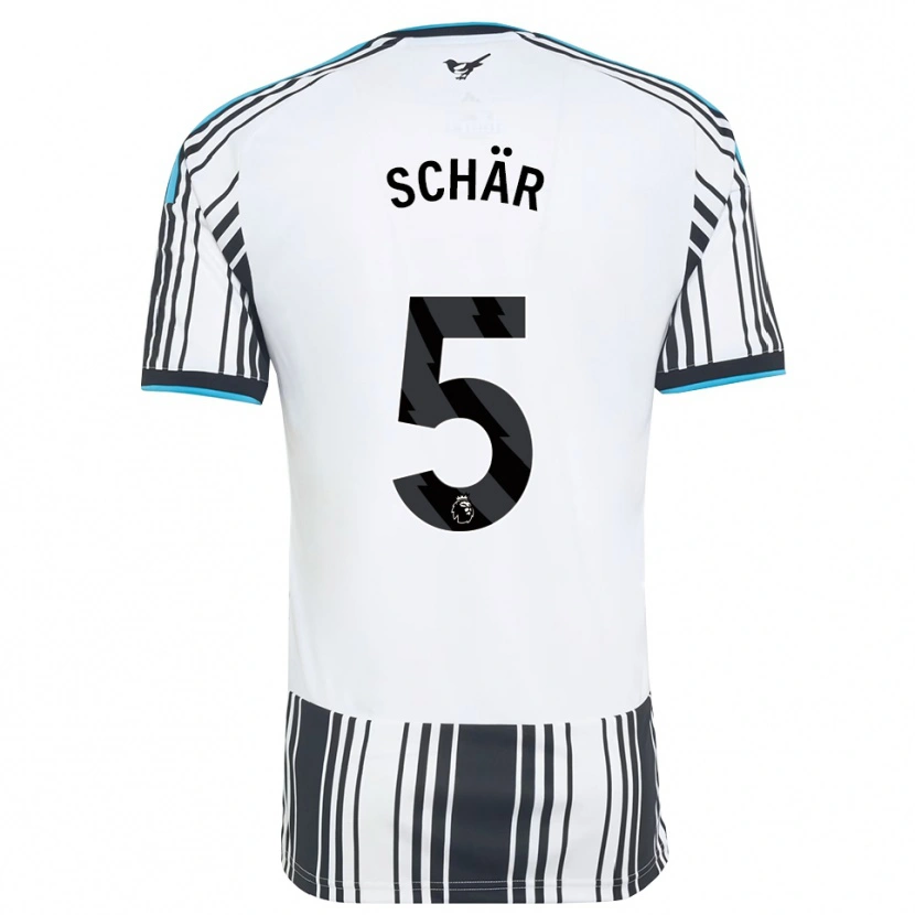 Danxen Kinderen Fabian Schär #5 Hemelsblauw Zwart Wit Thuisshirt Thuistenue 2026/27 T-Shirt België