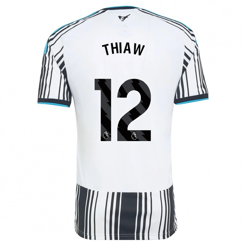 Danxen Kinderen Malick Thiaw #12 Hemelsblauw Zwart Wit Thuisshirt Thuistenue 2026/27 T-Shirt België