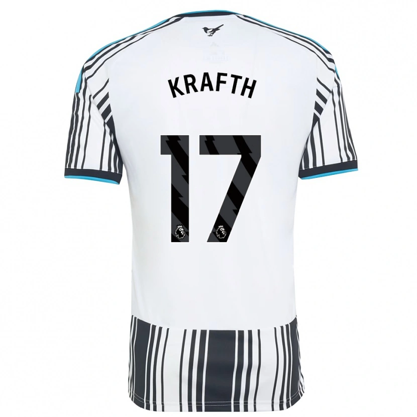 Danxen Kinderen Emil Krafth #17 Hemelsblauw Zwart Wit Thuisshirt Thuistenue 2026/27 T-Shirt België