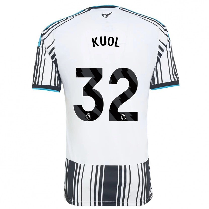 Danxen Kinderen Garang Kuol #32 Hemelsblauw Zwart Wit Thuisshirt Thuistenue 2026/27 T-Shirt België