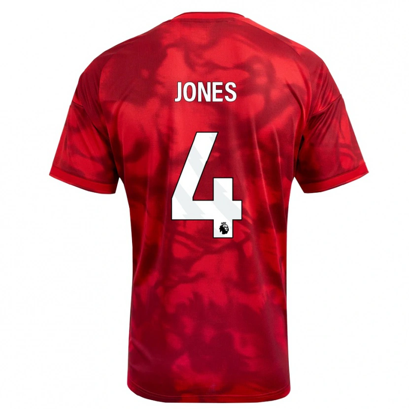 Danxen Kinderen Brodie Jones #4 Krimson Wit Thuisshirt Thuistenue 2026/27 T-Shirt België