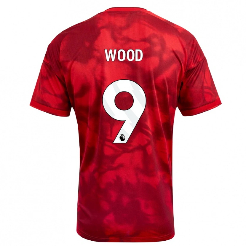 Danxen Kinderen Chris Wood #9 Krimson Wit Thuisshirt Thuistenue 2026/27 T-Shirt België