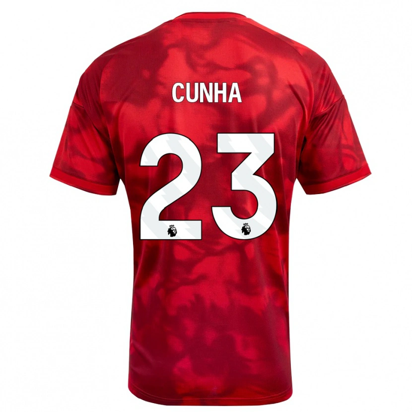 Danxen Kinderen Jair Cunha #23 Krimson Wit Thuisshirt Thuistenue 2026/27 T-Shirt België