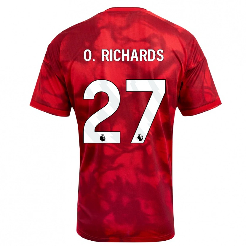 Danxen Kinderen Omar Richards #27 Krimson Wit Thuisshirt Thuistenue 2026/27 T-Shirt België