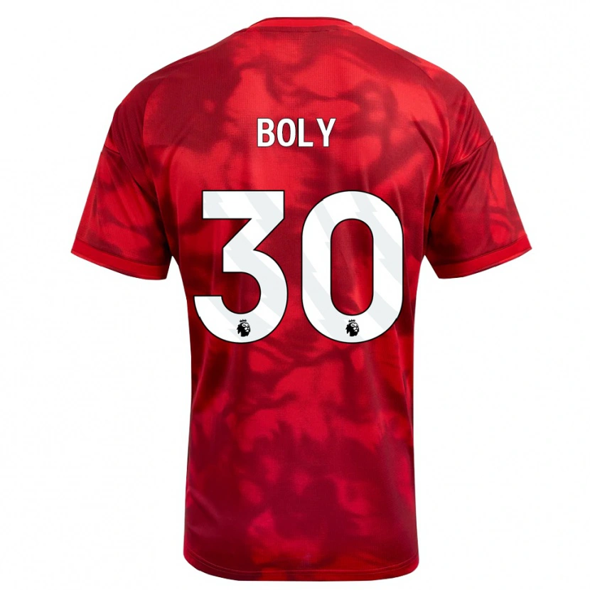 Danxen Kinderen Willy Boly #30 Krimson Wit Thuisshirt Thuistenue 2026/27 T-Shirt België