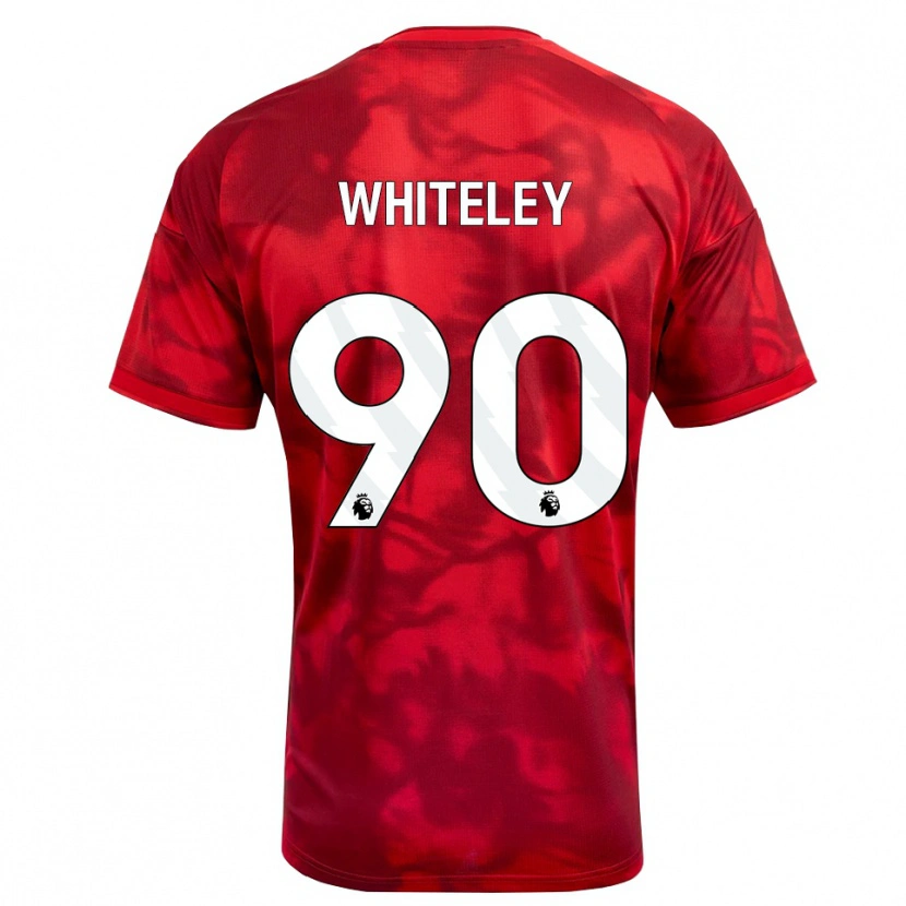 Danxen Kinderen Jonathan Whiteley #90 Krimson Wit Thuisshirt Thuistenue 2026/27 T-Shirt België