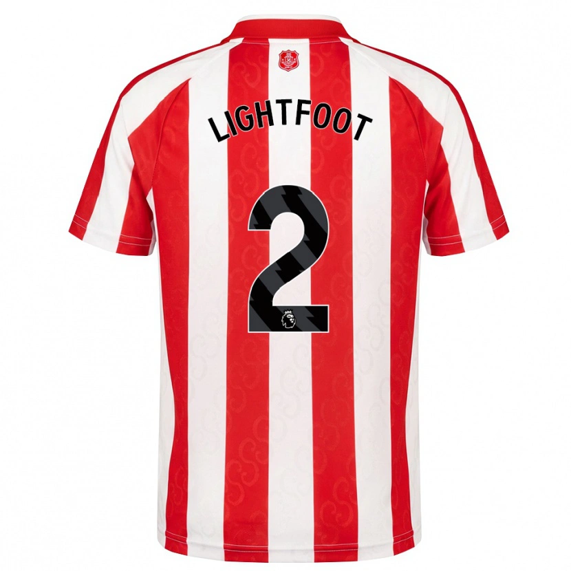 Danxen Kinderen Archie Lightfoot #2 Rood Wit Zwart Thuisshirt Thuistenue 2026/27 T-Shirt België