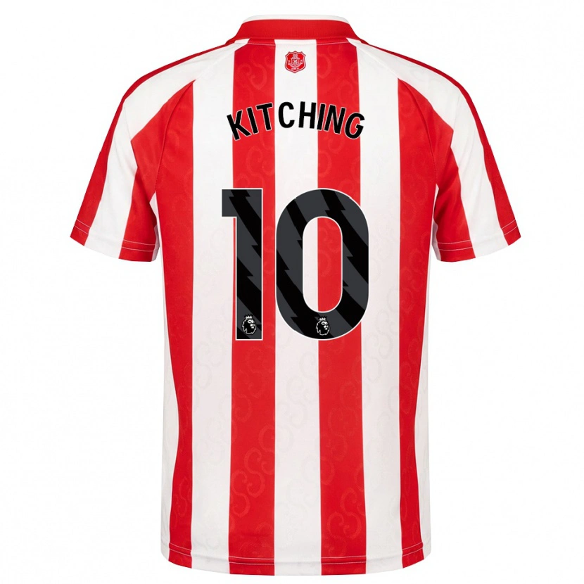 Danxen Kinderen Katie Kitching #10 Rood Wit Zwart Thuisshirt Thuistenue 2026/27 T-Shirt België