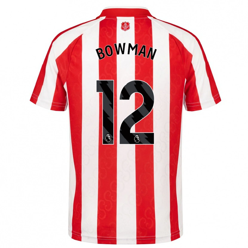 Danxen Kinderen Arron Bowman #12 Rood Wit Zwart Thuisshirt Thuistenue 2026/27 T-Shirt België