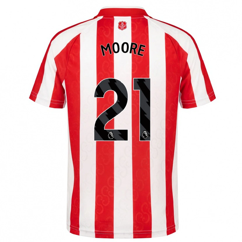 Danxen Kinderen Simon Moore #21 Rood Wit Zwart Thuisshirt Thuistenue 2026/27 T-Shirt België