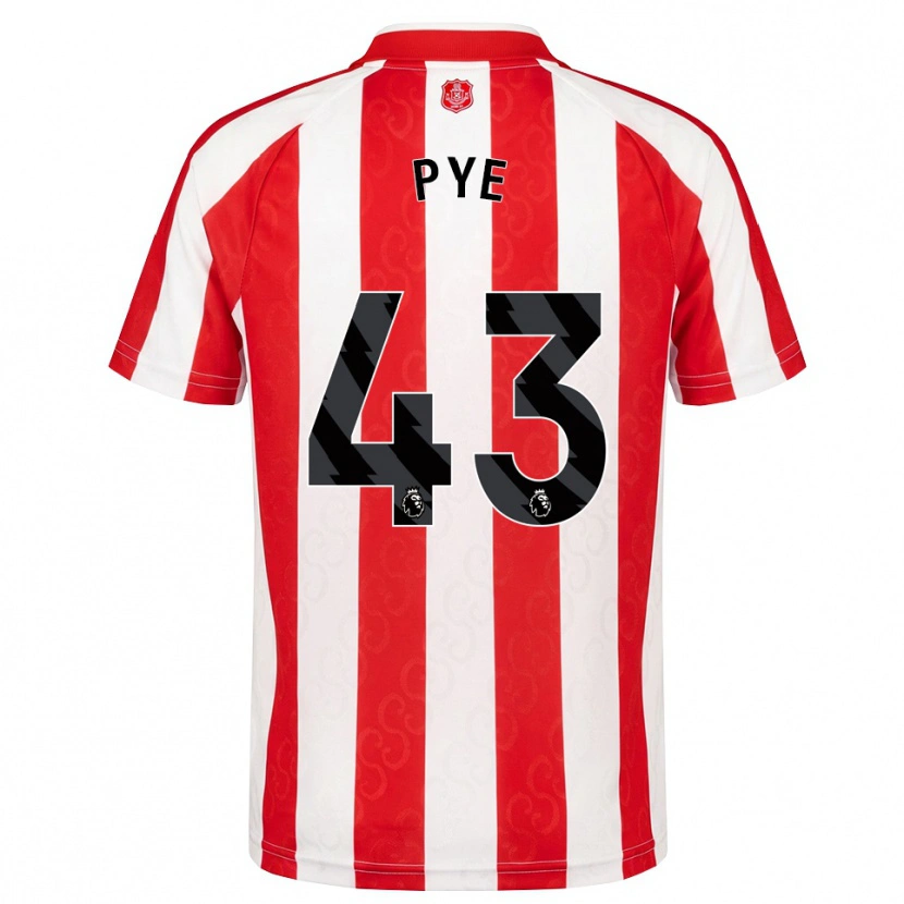 Danxen Kinderen Connor Pye #43 Rood Wit Zwart Thuisshirt Thuistenue 2026/27 T-Shirt België