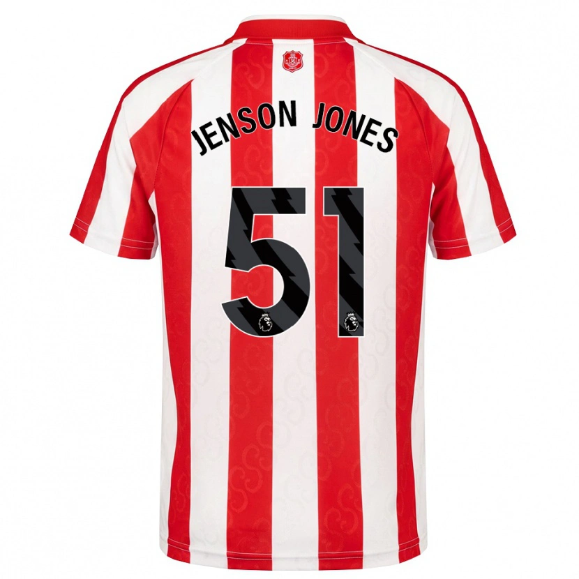 Danxen Kinderen Jenson Jones #51 Rood Wit Zwart Thuisshirt Thuistenue 2026/27 T-Shirt België