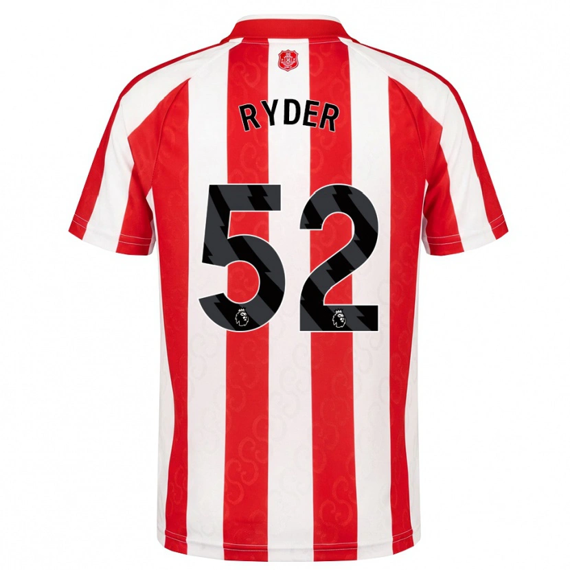 Danxen Kinderen Joe Ryder #52 Rood Wit Zwart Thuisshirt Thuistenue 2026/27 T-Shirt België