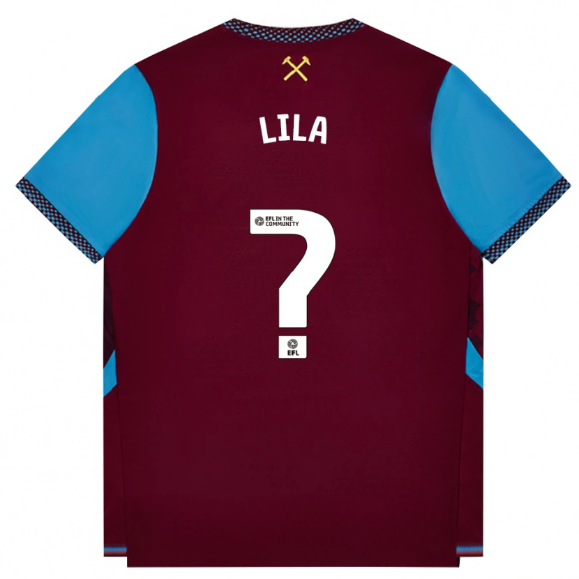 Danxen Kinderen Christian Lila #0 Bordeaux Korenbloemblauw Thuisshirt Thuistenue 2026/27 T-Shirt België