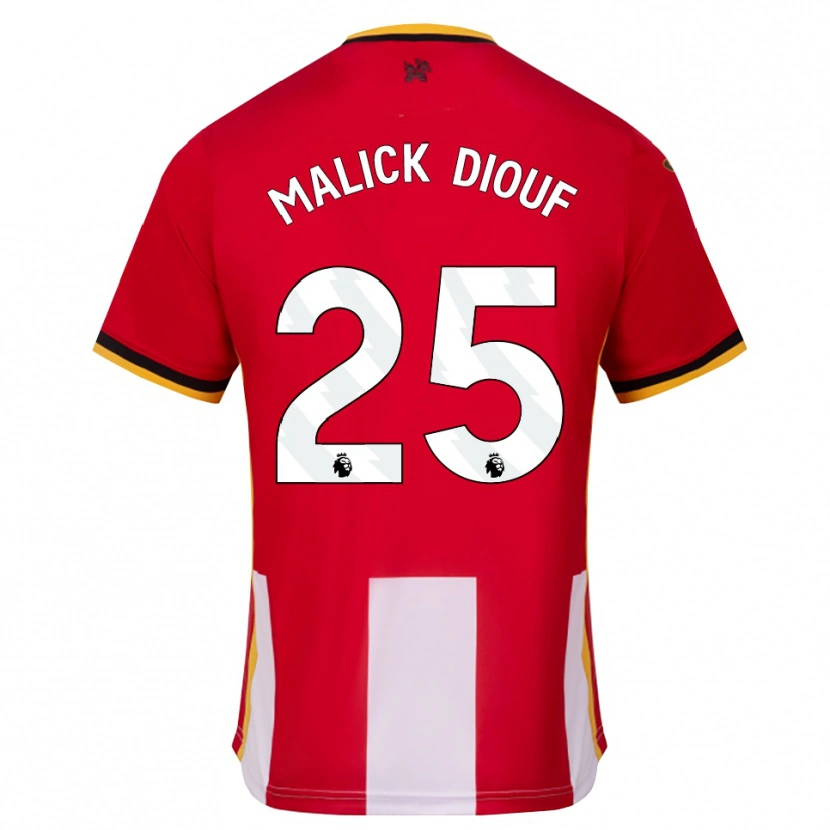 Danxen Kinderen El Hadji Malick Diouf #25 Geel Zwart Rood Thuisshirt Thuistenue 2026/27 T-Shirt België