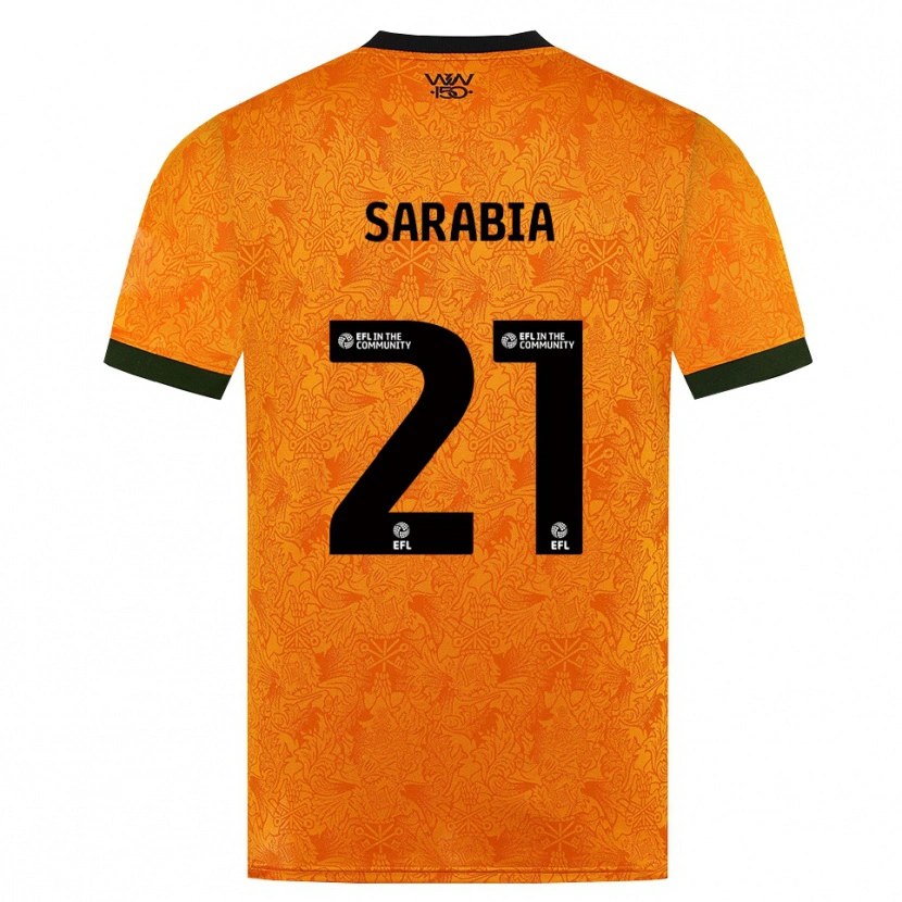 Danxen Kinderen Pablo Sarabia #21 Oranje Zwart Thuisshirt Thuistenue 2026/27 T-Shirt België