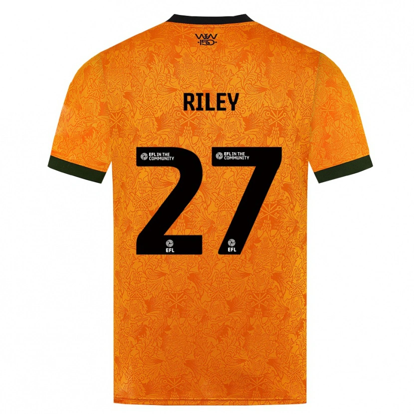 Danxen Kinderen Lauren Riley #27 Oranje Zwart Thuisshirt Thuistenue 2026/27 T-Shirt België